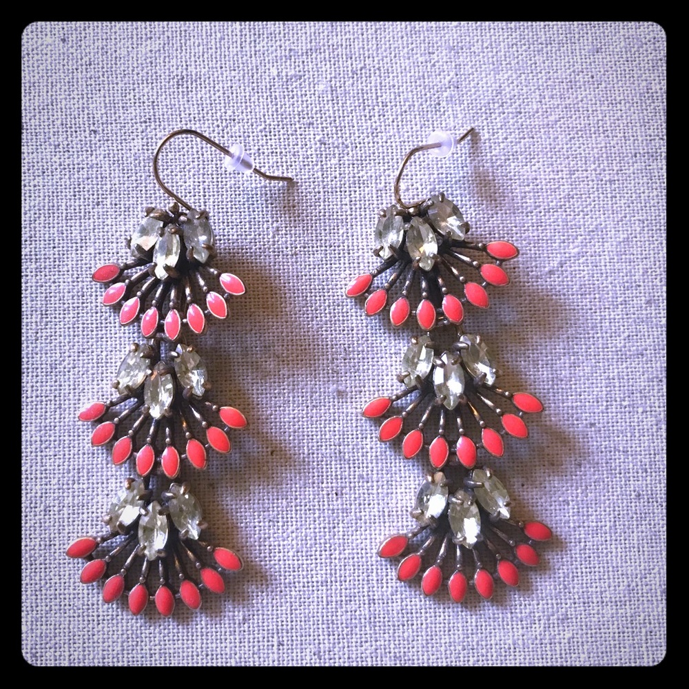 Stella & Dot Orange Earrings